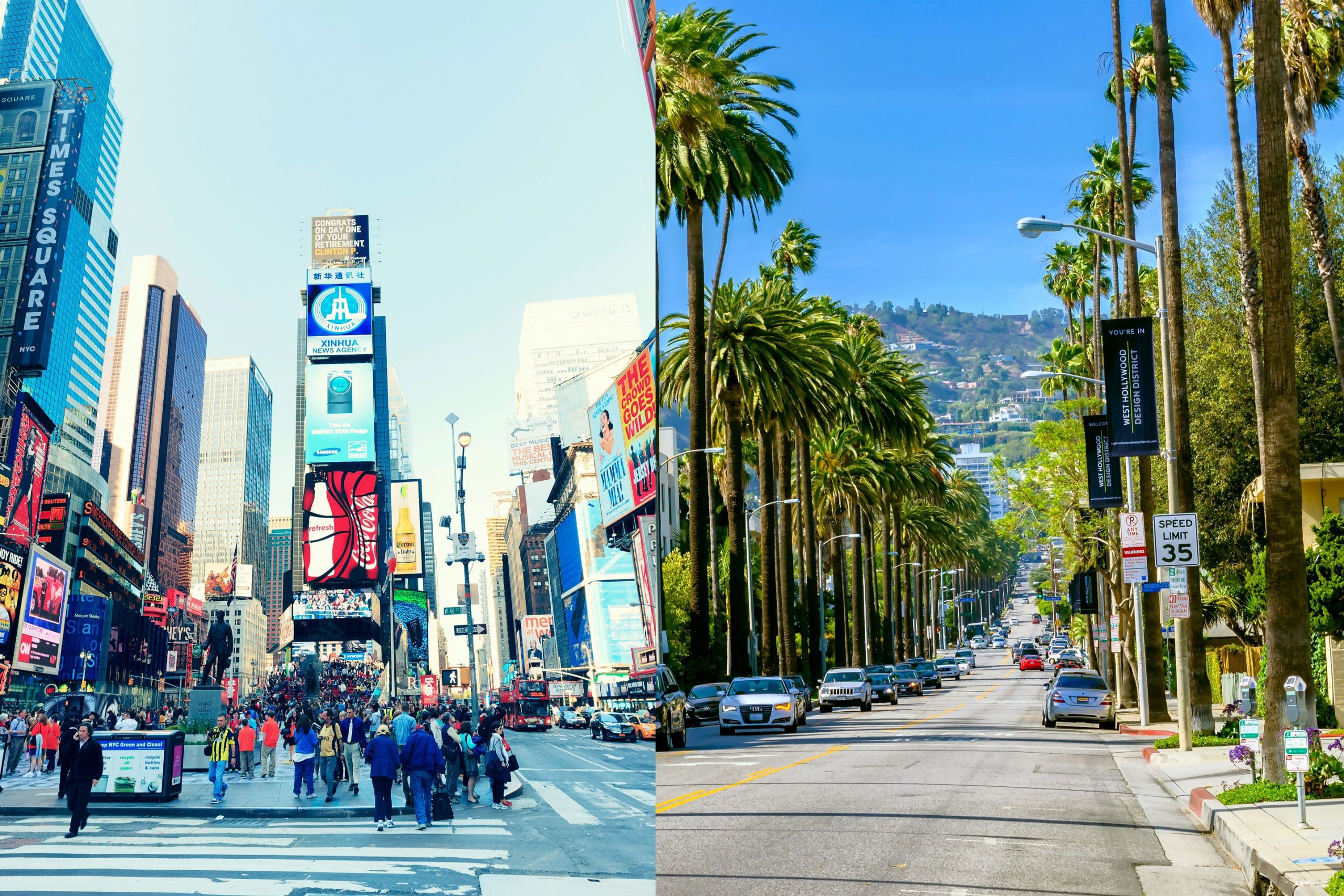 مقایسه لس آنجلس با نیویورک